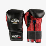 Bayoneta Premium PuLat Horse Hair Gloves - Black/ Metallic Red