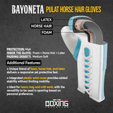 Bayoneta Premium PuLat Horse Hair Gloves - Black/ Metallic Red