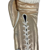 Bayoneta Premium Multilayer Horse Hair Gloves - White/ Metallic Rose Gold