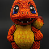 Pokemon Charmander - Mexican Huichol Art