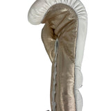 Bayoneta Premium Multilayer Horse Hair Gloves - White/ Metallic Rose Gold