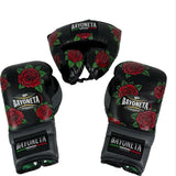 Set Bayoneta - Exclusive Custom "Traditional Tattoo Flowers" Hand Painted - Gray/ Black