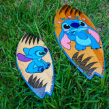 Stitch - Wooden Hand Painted Surfboard Replica