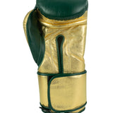 No Boxing No Life Training Gloves - Pine Green/ Metallic Gold