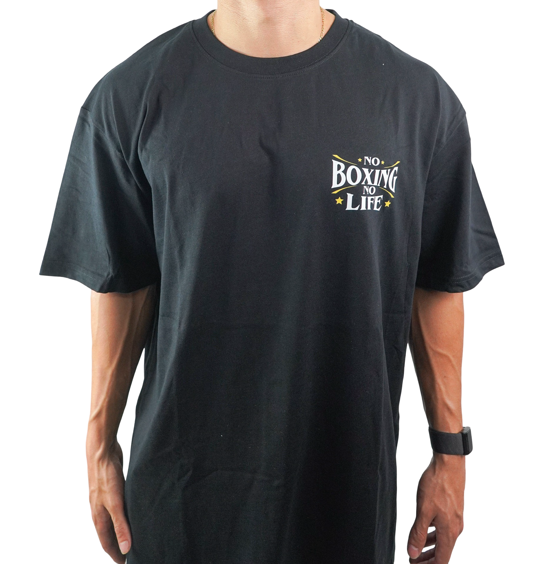 Black Oversize T-shirt - No Boxing No Life Boxing Gloves Black Oversize T-shirt - No Boxing No Life Boxing Gloves