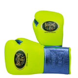 No Boxing No Life Guantes de Entrenamiento - Verde Azulado Metálico/ Blanco