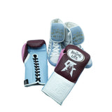 No Boxing No Life Kit - Burgundy/ White/ Pink/ Sky Blue - Sports Bag Red