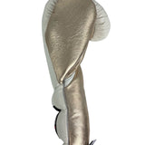 Bayoneta Premium Multilayer Horse Hair Gloves - White/ Metallic Rose Gold