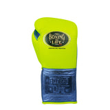 No Boxing No Life Guantes de Entrenamiento - Verde Azulado Metálico/ Blanco