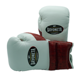 Bayoneta PuLat Guantes de Entrenamiento - Piel de Cocodrilo Roja/ Blanco