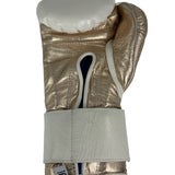Bayoneta Premium Multilayer Horse Hair Gloves - White/ Metallic Rose Gold