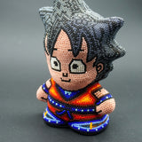 Dragon Ball Goku - Arte Huichol Mexicano