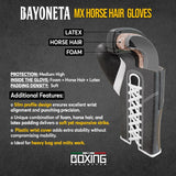 Bayoneta MX Horse Hair Gloves - Gray/ White