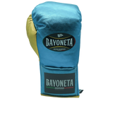 Bayoneta Premium MX - Guantes de Pelo de Caballo - Verde Azul Metálico/ Dorado Metálico