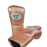 No Boxing No Life Guantes de Entrenamiento - Dorado Metálico/ Negro