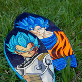 Goku Super Saiyan Blue - Wooden Hand Painted Surfboard Replica
