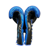 Bayoneta Premium MX - Guantes de Entrenamiento de Látex - Azul Eléctrico/ Negro