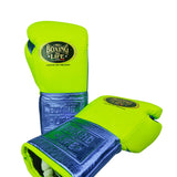 No Boxing No Life Guantes de Entrenamiento - Verde Azulado Metálico/ Blanco