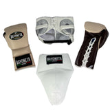 Full Sparring Set - Cream/ Brown/ White