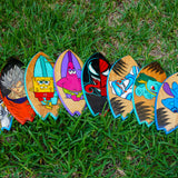 Stitch - Wooden Hand Painted Surfboard Replica