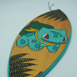 Bulbasaur - Replica de tabla de surf de madera pintada a mano