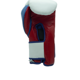 Bayoneta MX Latex Gloves - White/ Royal Blue/ Red