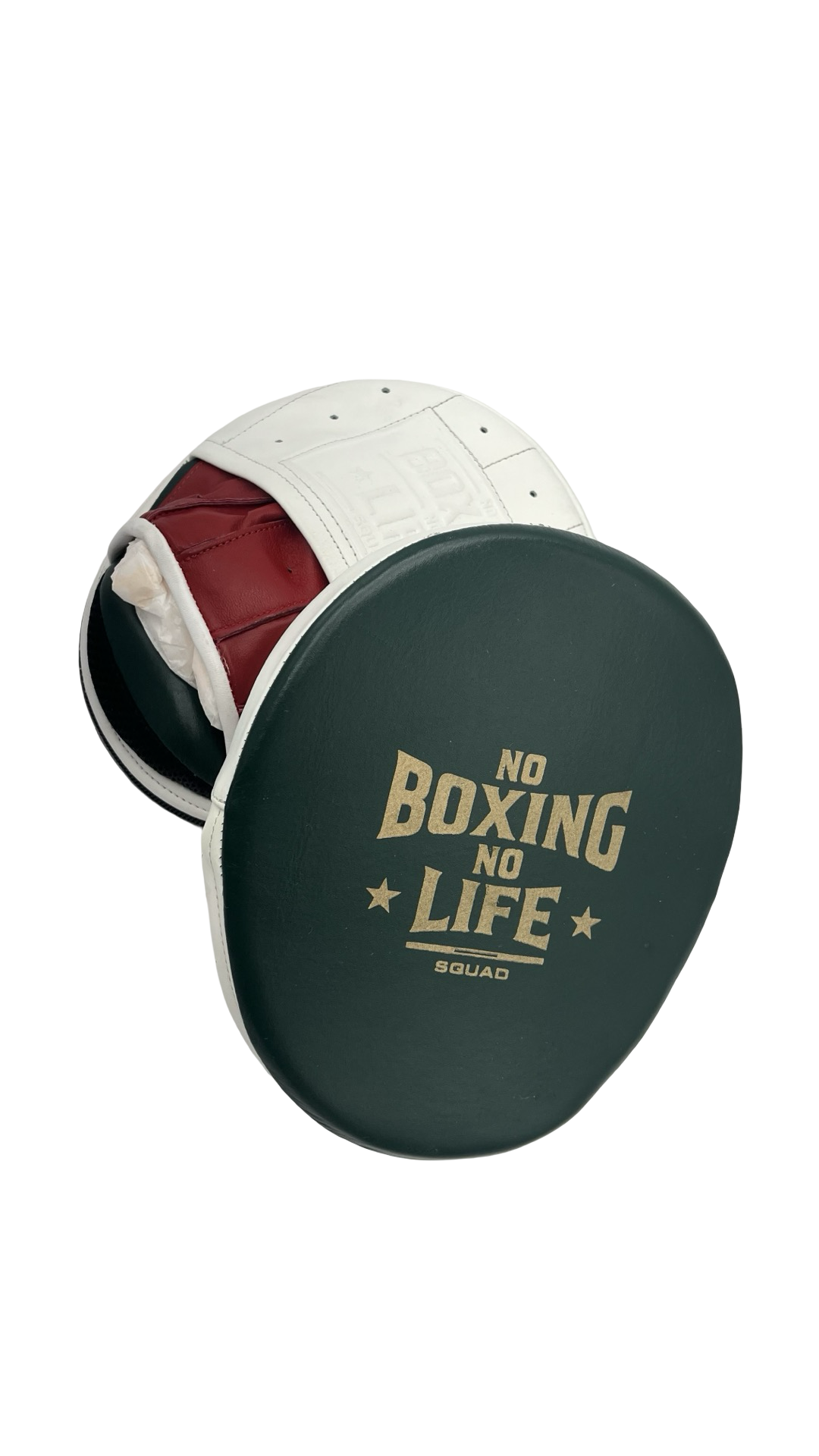 No Boxing No Life Precision Mitts - White/ Red/ Green Boxing Gloves No Boxing No Life Precision Mitts - White/ Red/ Green Boxing Gloves