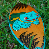 Bulbasaur - Replica de tabla de surf de madera pintada a mano