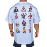 White Oversize T-shirt - Boxing Legends