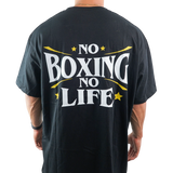 Black Oversize T-shirt - No Boxing No Life