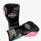 Bayoneta Premium PuLat Horse Hair Gloves - Black/ Baby Blue/ Pink Gum