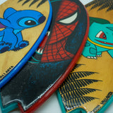 Venom & Spider Man - Replica de tabla de surf de madera pintada a mano