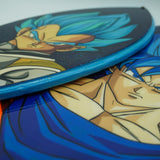 Goku Super Saiyan Blue - Wooden Hand Painted Surfboard Replica
