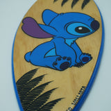 Stitch - Wooden Hand Painted Surfboard Replica