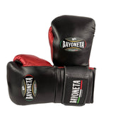 Bayoneta Premium PuLat Horse Hair Gloves - Black/ Metallic Red