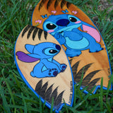 Stitch - Replica de tabla de surf de madera pintada a mano