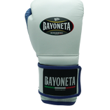 Bayoneta MX Latex Gloves - White/ Royal Blue/ Red