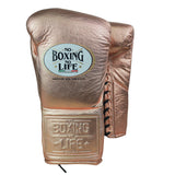 No Boxing No Life Guantes de Entrenamiento - Dorado Metálico/ Negro