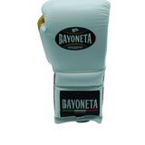 Bayoneta Premium MX - Guantes de Entrenamiento de Látex - Blanco/ Negro/ Dorado Caramelo