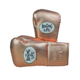 No Boxing No Life Guantes de Entrenamiento - Dorado Metálico/ Negro