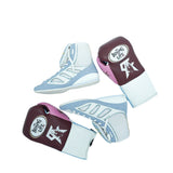 No Boxing No Life Kit - Burgundy/ White/ Pink/ Sky Blue - Sports Bag Red