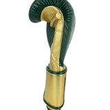 No Boxing No Life Training Gloves - Pine Green/ Metallic Gold