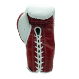 Bayoneta PuLat Guantes de Entrenamiento - Piel de Cocodrilo Roja/ Blanco