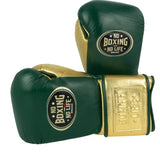No Boxing No Life Training Gloves - Pine Green/ Metallic Gold