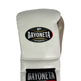 Bayoneta Premium Multilayer Horse Hair Gloves - White/ Metallic Rose Gold