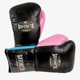 Bayoneta Premium PuLat Horse Hair Gloves - Black/ Baby Blue/ Pink Gum