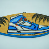 Air Jordan - Wooden Hand Painted Surfboard Replica