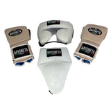 Full Sparring Set - Cream/ Brown/ White