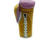 Bayoneta Premium Guantes Multicapa + HH - Rosa/ Dorado Caramelo/ Blanco