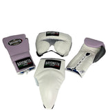 Full Sparring Set - Lila/ Oxford/ White/ Metallic Silver